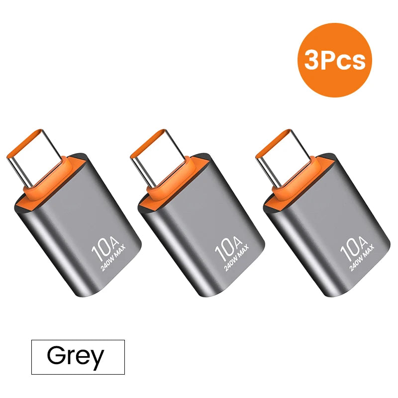 10A OTG USB 3.0 to Type C Adapter USB Female to Type C Male Fast Charging Adadpter OTG USB C for Xiaomi Samsung Laptop PC