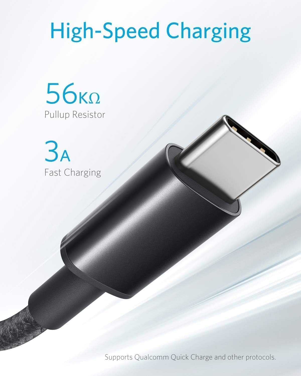 Anker USB C Charger Cable, 2-Pack 3 Ft (0.9 M) USB to USB C Cable, USB a to USB