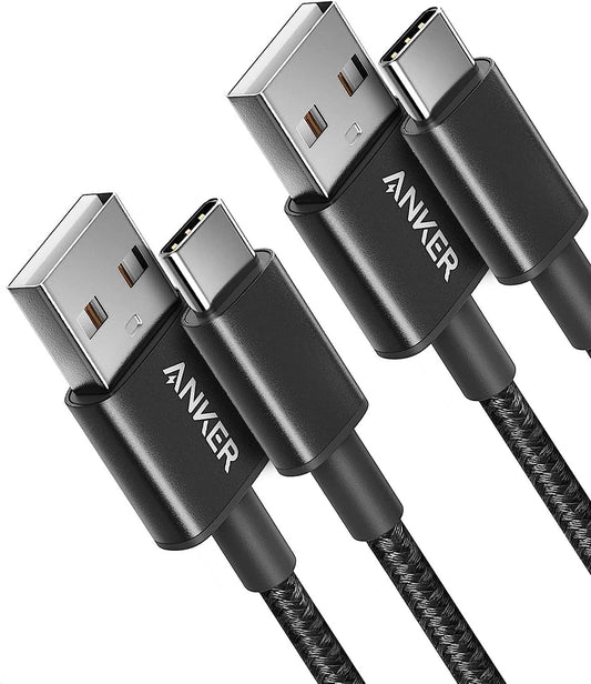 Anker USB C Charger Cable, 2-Pack 3 Ft (0.9 M) USB to USB C Cable, USB a to USB