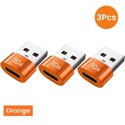 10A OTG USB 3.0 to Type C Adapter USB Female to Type C Male Fast Charging Adadpter OTG USB C for Xiaomi Samsung Laptop PC
