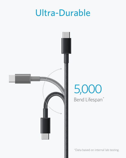 Anker USB C Charger Cable, 2-Pack 3 Ft (0.9 M) USB to USB C Cable, USB a to USB