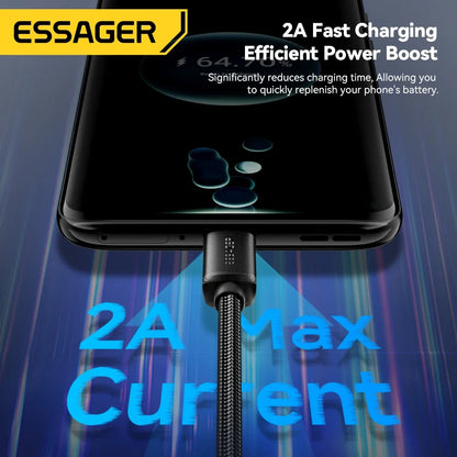 Micro USB Cable 2A Fast Charging USB Cable for Xiaomi Realme Redmi Samsung Huawei Mobile Phone USB Data Charger Wire 3M