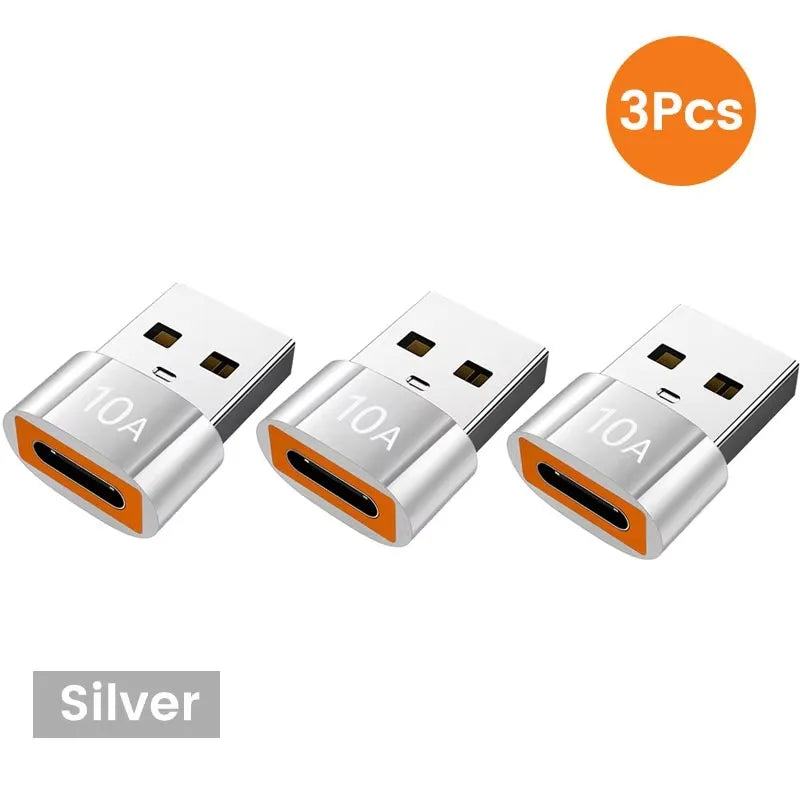 10A OTG USB 3.0 to Type C Adapter USB Female to Type C Male Fast Charging Adadpter OTG USB C for Xiaomi Samsung Laptop PC