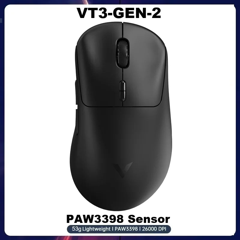VT3 GEN-2 Wireless Gaming Mouse 53G Lightweight 8Khz Polling Rate 26000DPI 10 Programmable Buttons Optical Sensor
