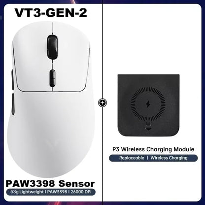 VT3 GEN-2 Wireless Gaming Mouse 53G Lightweight 8Khz Polling Rate 26000DPI 10 Programmable Buttons Optical Sensor
