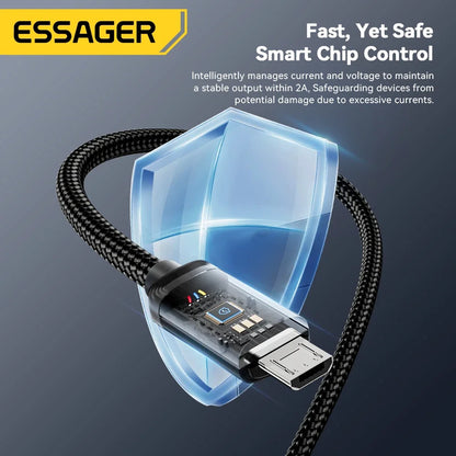 Micro USB Cable 2A Fast Charging USB Cable for Xiaomi Realme Redmi Samsung Huawei Mobile Phone USB Data Charger Wire 3M