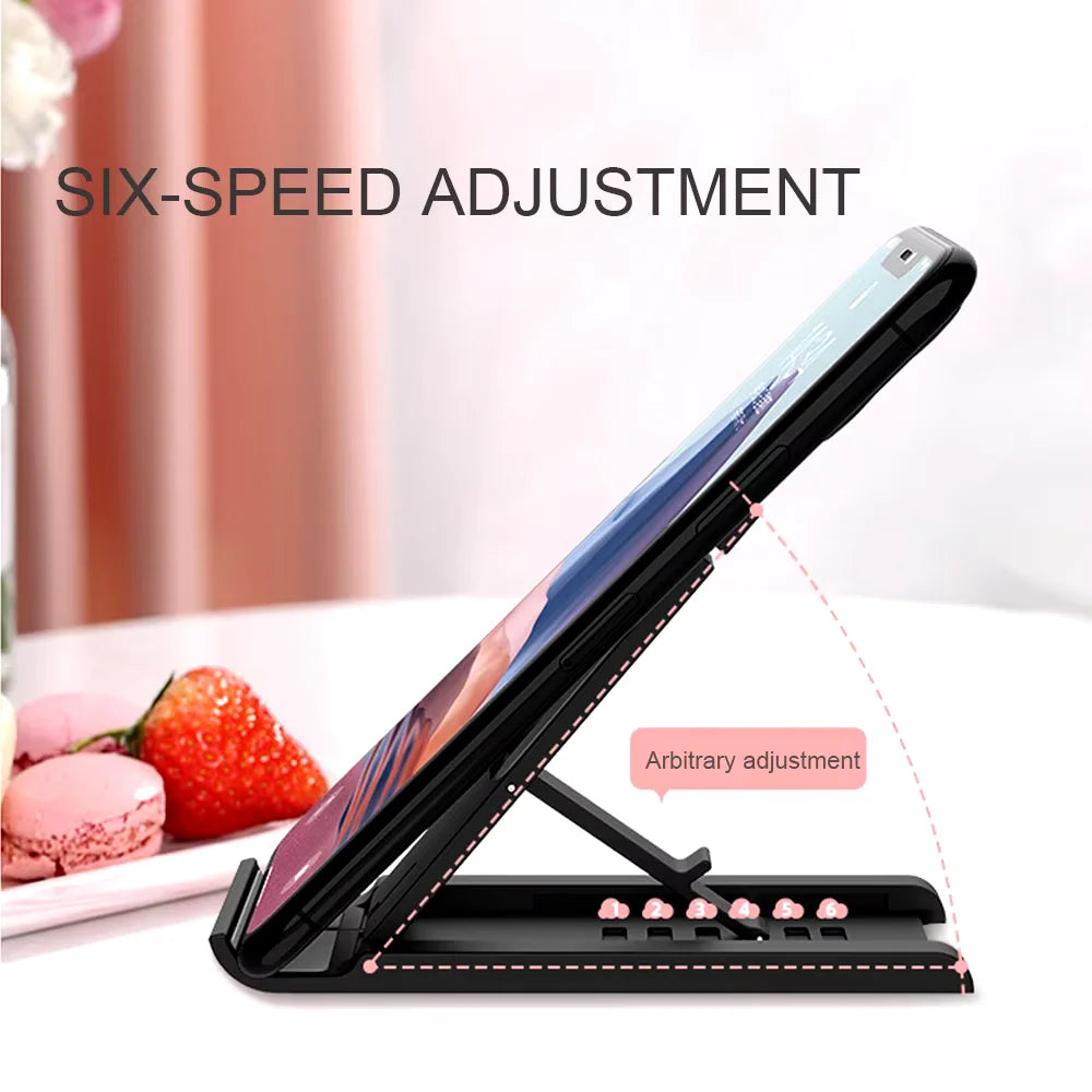 Foldable Desktop Phone Holder Portable Mini Moblie Phone Stand for Xiaomi Iphone Samsung Mobile Phone Support Telephone Holder